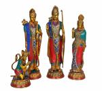 Idol Collections Multicolor Brass Decor Beautiful Ram Darbar, New Year Diary Executive Office 2023, 25 X 19 Cm (Pack Of 6)