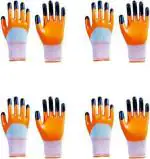 STYLERA Ss & Ww Orange Latex Safety Gloves L Pack Of 4 Pair