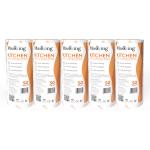MasKing Orange Kitchen Tissue, Swipe, Towel Roll Multi-Purpose Dry Cleaning Roll Reusable Washable Easy to use Cleaning Tissue Household Sheet (50 Pulls Per Roll) Pack of 05