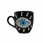 SWASTIK LEATHER JOURNAL AND BAGS Ceramic Hand Painted Cup Mug 250 ML