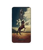 Casotec Rising Horse Design Printed Silicon Soft TPU Back Case Cover for Micromax Canvas Infinity