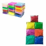 Rxra Holi Colours 100% Natural | Pack Of 7 With Rangoli Colours Powder Pack Of 10 Combo Pack