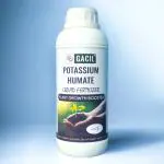 GACIL Potassium Humate Organic Liquid Fertilizer, Plant Growth Promoter For Garden Plants And Agriculture Crops 1 L