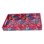 CUGONA Wooden Tray| Serving Tray| Multipurpose Tray| Wooden Serving Tray for Kitchen