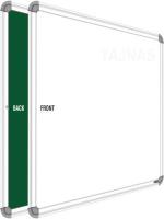SRIRATNA 2 X 3 feet Glossy White Board, One Side White Board Marker and Reverse Side Green Chalk Board Surface Whiteboards, Combo Name - 16 Green, White board (90 cm x 60 cm)