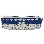 Motherhood White And Blue Cotton New Born Baby Hammock Ghodiyu Swing Cradle Mosquito Net Cover With Zipper Cradle