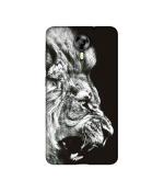Casotec Angry Lion Design Printed Silicon Soft TPU Back Case Cover for Micromax Canvas Xpress 2 E313