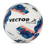 VECTOR X Stealth Pro PU Football | FIFA Quality Pro | Thermo Bonded Rebound Foam (Size-5, Pack of 1)