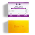 Sanfe Dark Spots Brightening Syndet Soap |2% Kojic Acid & Glutathion| Prevents New Blemishes | Skin whitening soap for women| Tan Removal Hyperpigmentation & Glow 75gm