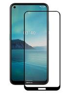 Lustree Nokia 5.4 Black Tempered Glass Scratch Proof and Bubble Free Screen Protector with Dry and Wet Wipe