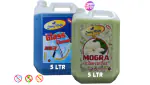 Dusty Might- Glass Cleaner with Shine Booster+Mogra Floor Cleaner Disinfectant Phenyl combo - 5LTR+5LTR
