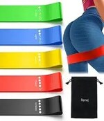 CHS Set of 5 Bands for,Stretching,Home Fitness,Yoga Resistance Tube (Multicolor)