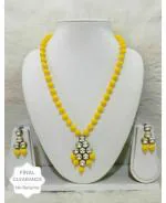 Jn Handicraft Alloy Copper-Plated Gold Jewel Set For Women And Girls