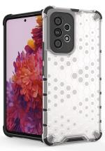 A Accessories Kart Samsung A53 5G Transparent Polycarbonate Edge To Edge Camera Protection Back Case Cover