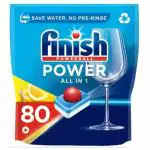 Finish Powerball Power All in One Dishwasher Tablets Lemon, 80 Tabs