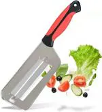 BREAZBELL 2 Blade Vegetable Cutter Vegetable Slicer Double 2 Slice Blade Slicing Knife Fish Scale Cleaner Knives Cabbage Cucumber Carrot Onion Slicer Peeler (Pack of 1)