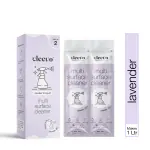 Cleevo eco - friendly powder to liquid glass and all purpose multi surface cleaner| 1 Ltr| lavender