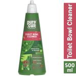 PureCult Toilet Bowl Cleaner| Non-Toxic Disinfectant Liquid for Tough Bathroom Stains & Germs| Plant-Based| Ylang Ylang & Lavender Essential Oils (500 ML)