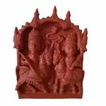 Prosperity Handmade Molela Terracotta| Showing Tile Showpiece| Classic Decorative Interior Exterior Unique Crafted Twin Gods on Horses for Wall Dé cor ( Length 25 X Width 2.5 X Height 35 cm, Brown)