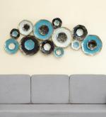 vedas Multicolour Iron Zara 3D Arts Sculpture Wall Decor Hanging Home Decor (Size 54 x 23 inches)