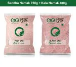 Goshudh Kala Namak 400g & Sendha Namak 750gm Combo Pack 1150g