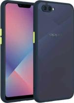 INDIACASE Oppo A1k Blue Translucent, Shockproof, Hard Back Cover