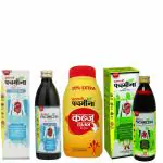 Multani Pachmeena Combo | Pachmeean Tonik, Pachmeena Liquid Sugar Free (No Added Sugar) & Kabz Down Granules | Ayurvedic Product For Better Digestion