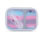 Hamster London Large Bendable Tiffin with Spoon & Fork for Kids age 3Y+ (Pink)