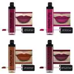 Perpaa Maroon Berry, Hidden Magenta, Brown Wood, Rich Plum Lipstick (Pack Of 4)