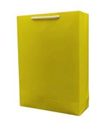 Tasche Paper Bags Yellow Paper Gift Bags For Gifting Presents (28 x 20 x 7.5 cm) Pack Of 80