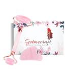 Getmecraft Rose Quartz Roller And Gua Sha Massage Tool For Face And Dark Circles Under Eye Treatment