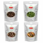 Marwar Combo Pack of Cloves + Green Cardamom + Black Cardamom + Cinnamon | 50 Gms Each | Pack of 4