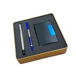 PARKER VECTOR STAINLESS STEEL CT ROLLERBALL PEN WITH CARD HOLDER