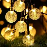 My Party Suppliers 20 LED Crystal Ball LED String Fairy Lights Garlands Garden Christmas Decor for Outdoor