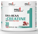 Pro1 Supplements EAA+BCAA+Creatine Powder, Lychee Flavour, 30 Servings 170gm