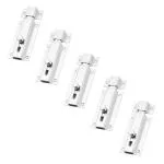 Rawk Aluminium Door Security Baby Latch,Latch Lock,Tower Bolt,Chitakni Tower Bolt for Home Bathroom Kitchen Office with Fitting Screws (4-Inch Silver Pack of 5)