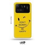 Tweakymod Printed Funny FAce Yellow Back Cover For Mi 11 Ultra
