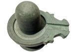 athizay Stone Shivling Statue Made up of Gorara Stone Handcrafted Shiva Lingam Available in Black and Grey in Different Sizes (10.7 CM)