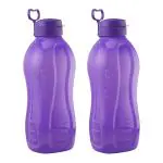 Oliveware Purple Purple BPA Free Plastic Jumbo Water Bottle - 2 L (pack of 2)