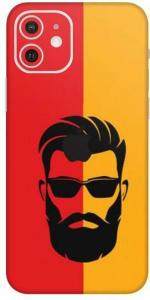 aadia Apple iPhone XS Matte Vinyl Beard Guru Ji Printed Mobile Skin Sticker with Scratch Resistant Lamination