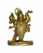 Shreenathji God Medium Idol Brass For Collectible Handicraft Art By BHARATHAAT