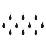 Comet Busters Black Tear Drop Bindi For Women