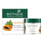 Biotique Papaya Tan Removal Brightening & Revitalizing Face Scrub | Gentle Exfoliation | Smooth and Clear Complexation | 100% Botanical Extracts| Suitable for All Skin Types | 75g