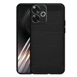 Knotyy Back Cover for Poco F6 5G  (Black, Flexible, Silicon, Pack of: 1)