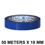 VCR Blue Color Tape - 50 Meters in Length - 18mm / 0.75