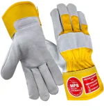 MULLICK PRO SAFETY - MPS Heat Resistant Leather Welding Gloves With full Reinforce Grey- MPS104