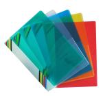 Shining Zon A4 Size Transparent Report File Folder with Plastic Clip for Certificates Office Documents Reports Page Holder - Pack of 10 Pieces