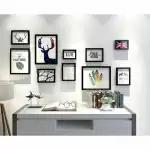 ArtzFolio Wall Photo Frame D143 | Wall Photo Picture Frames Home & Wall Decoration | Black | Set of 10 Units | 4x6 - 2 Unit | 5x7 - 5 Unit | 6x8 - 1 Unit | 8x10 - 2 Unit