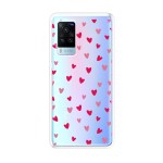 Emble Designer Clear Tranperant Silicone Case For Vivo X60 Pro -Design A32 ( TPU | Soft , Vivo X60 Pro | Multicolor )