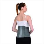 Accusure Grey Contoured Lumbo Sacral Ls Support Belt For Lower Back Brace Support (XXL)